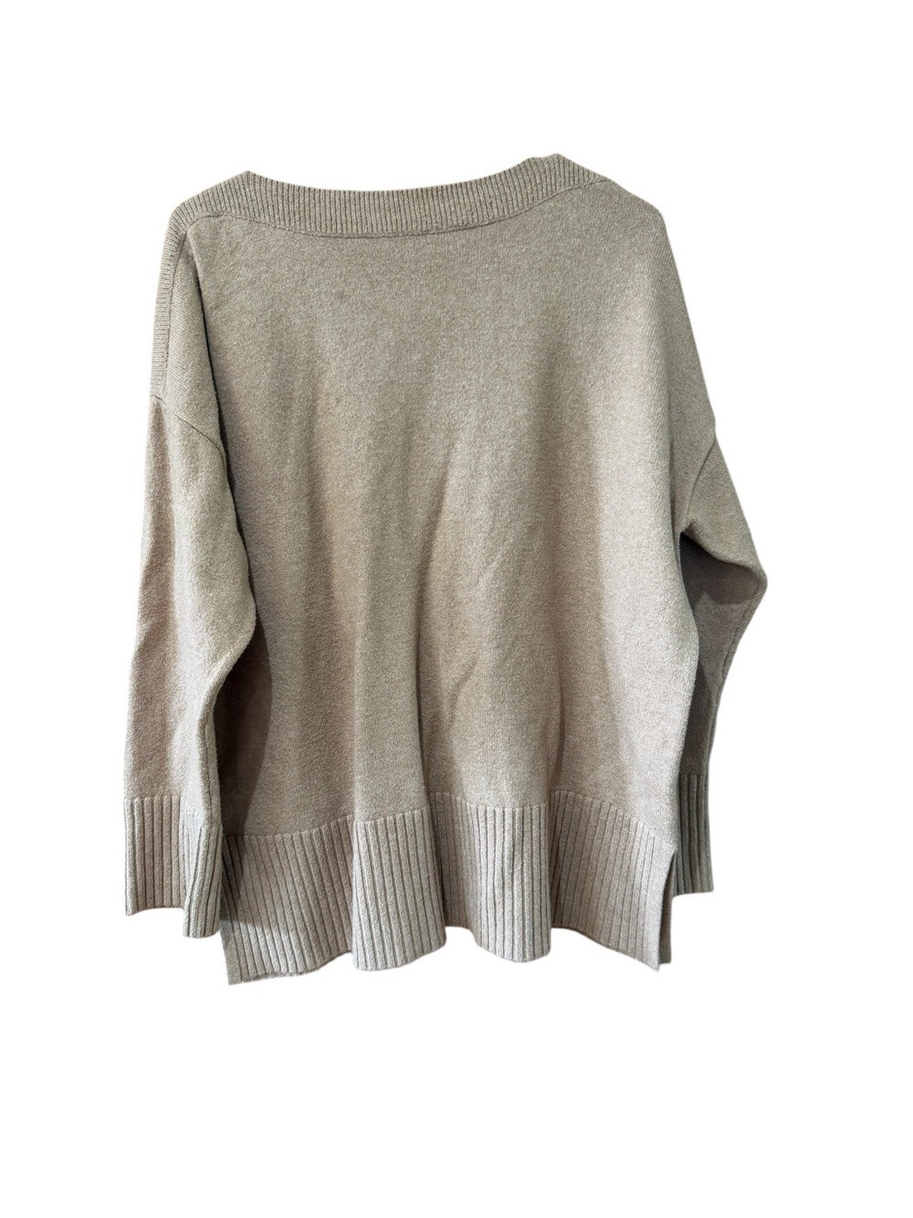 Relaxed Scoop-Neck Sweater - Taupe Neutral